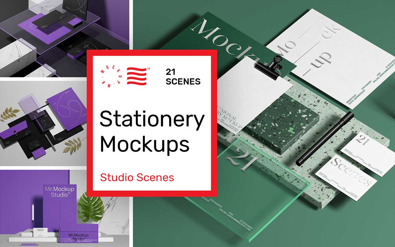 Offers professional PSD mockups, including premium bundles and free samples. High resolution, customizable, and compatible with Photoshop.