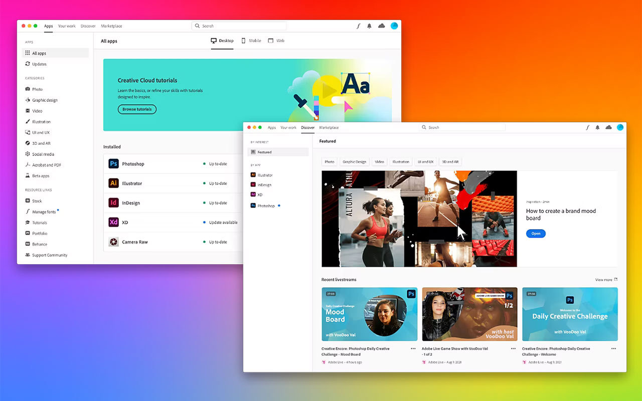 A comprehensive suite of creative software with advanced design tools and time-saving generative AI features.