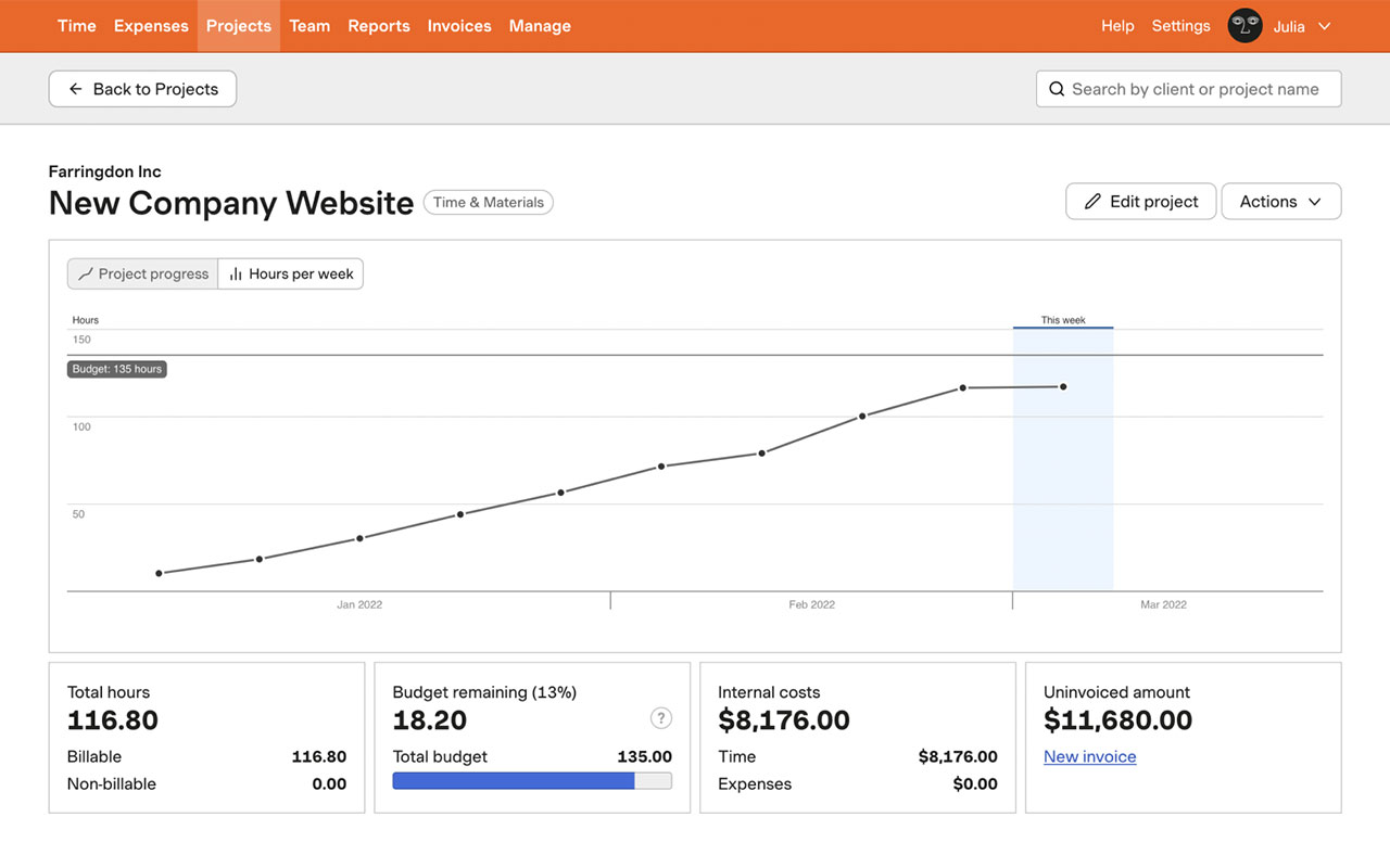 Streamline your projects with efficient time tracking and invoicing.