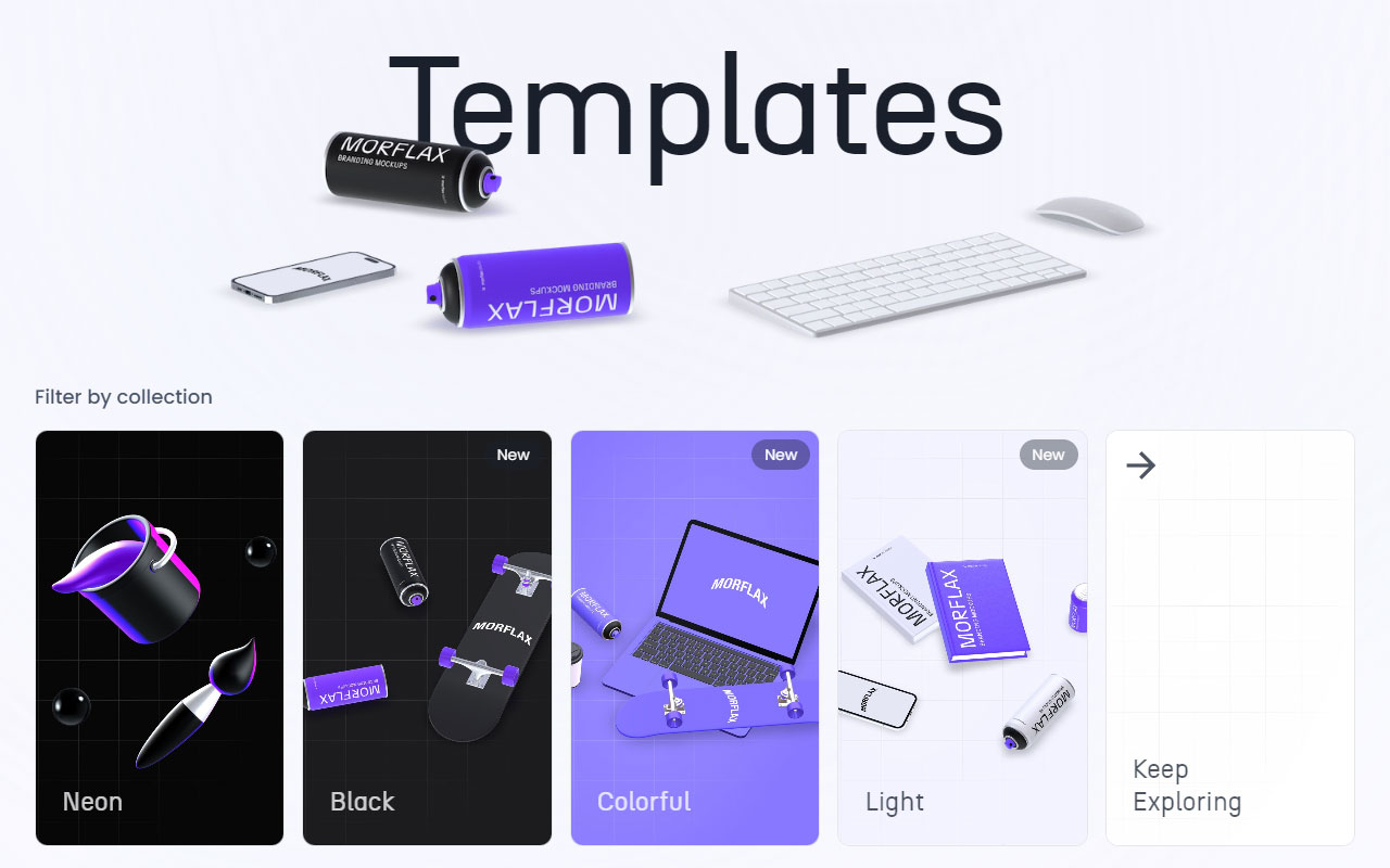 A platform enabling quick creation and customization of 3D mockups and 3D icons directly in your browser.