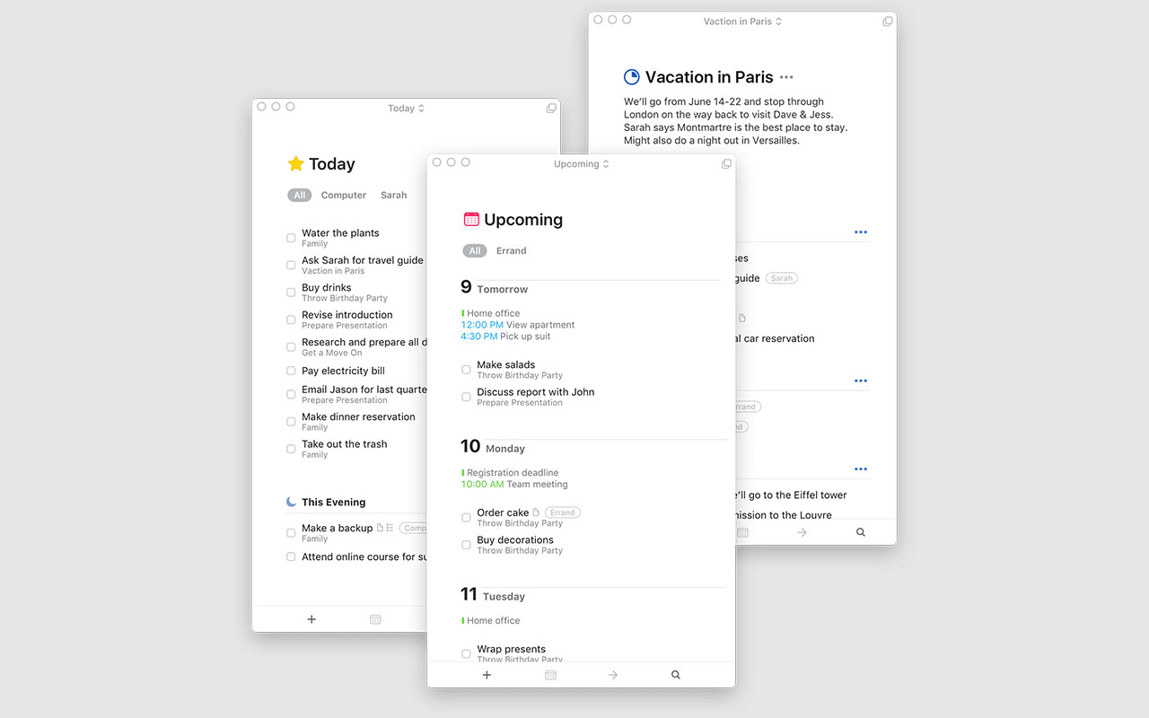 Stay on top of your tasks, projects, and goals with this powerful personal task manager. Get organized and make real progress easily by planning each day accordingly.