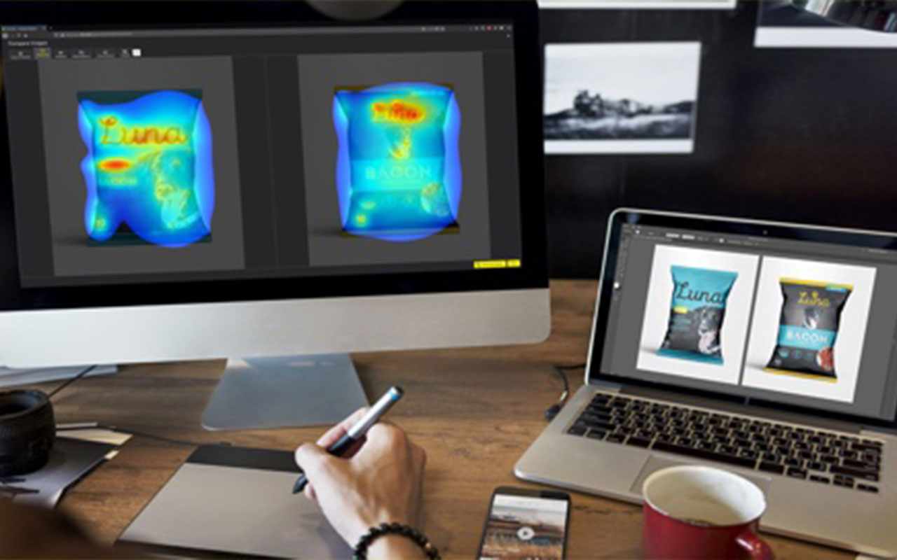 AI‑powered heat‑map tool that predicts where viewers look first, helping you spot layout issues before launching a design.