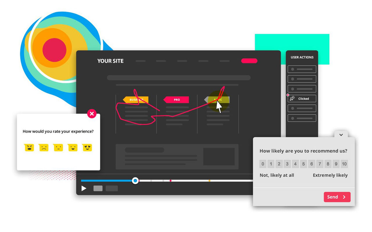 Uncover user behavior insights with intuitive tools like heatmaps, recordings, and surveys to improve site usability and customer experience.