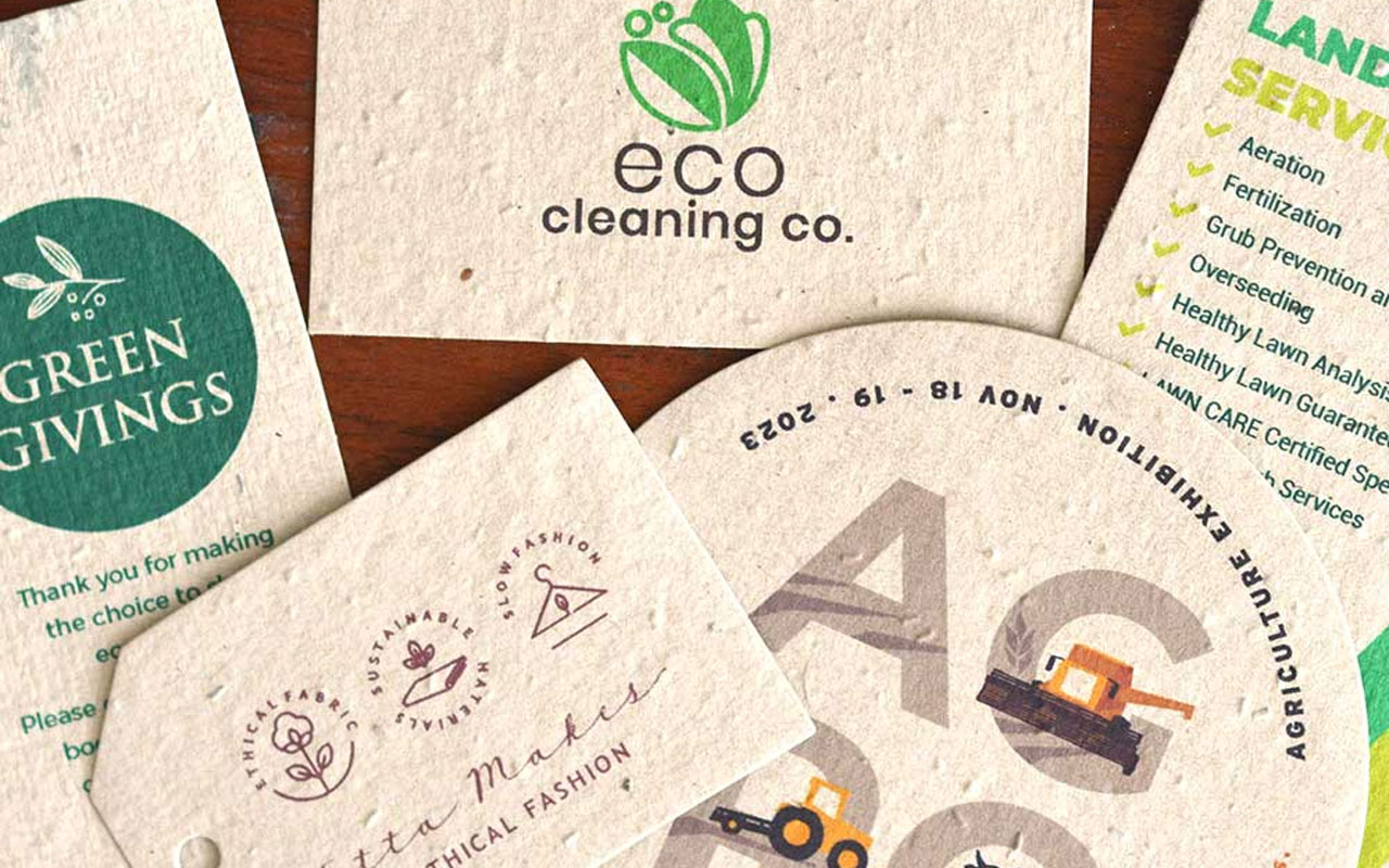 A supplier and manufacturer of eco-friendly seed paper products that grow into wildflowers, herbs, or vegetables.
