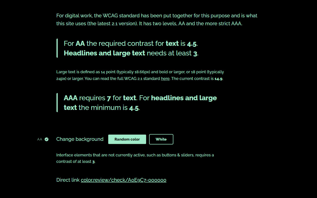 Dive into a tool designed for ensuring visual accessibility, offering color contrast checks aligned with WCAG standards to optimize design inclusivity.