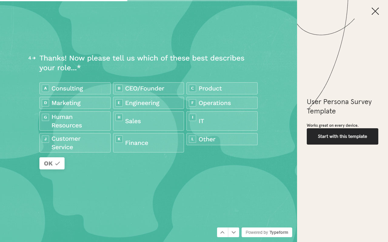 An intuitive online form builder for creating engaging surveys, quizzes, and forms.