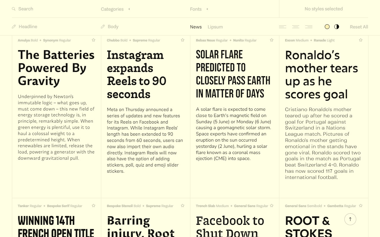 Ditch the font struggle. Fontshare curates a collection of beautiful, free fonts, making professional typography accessible to all.