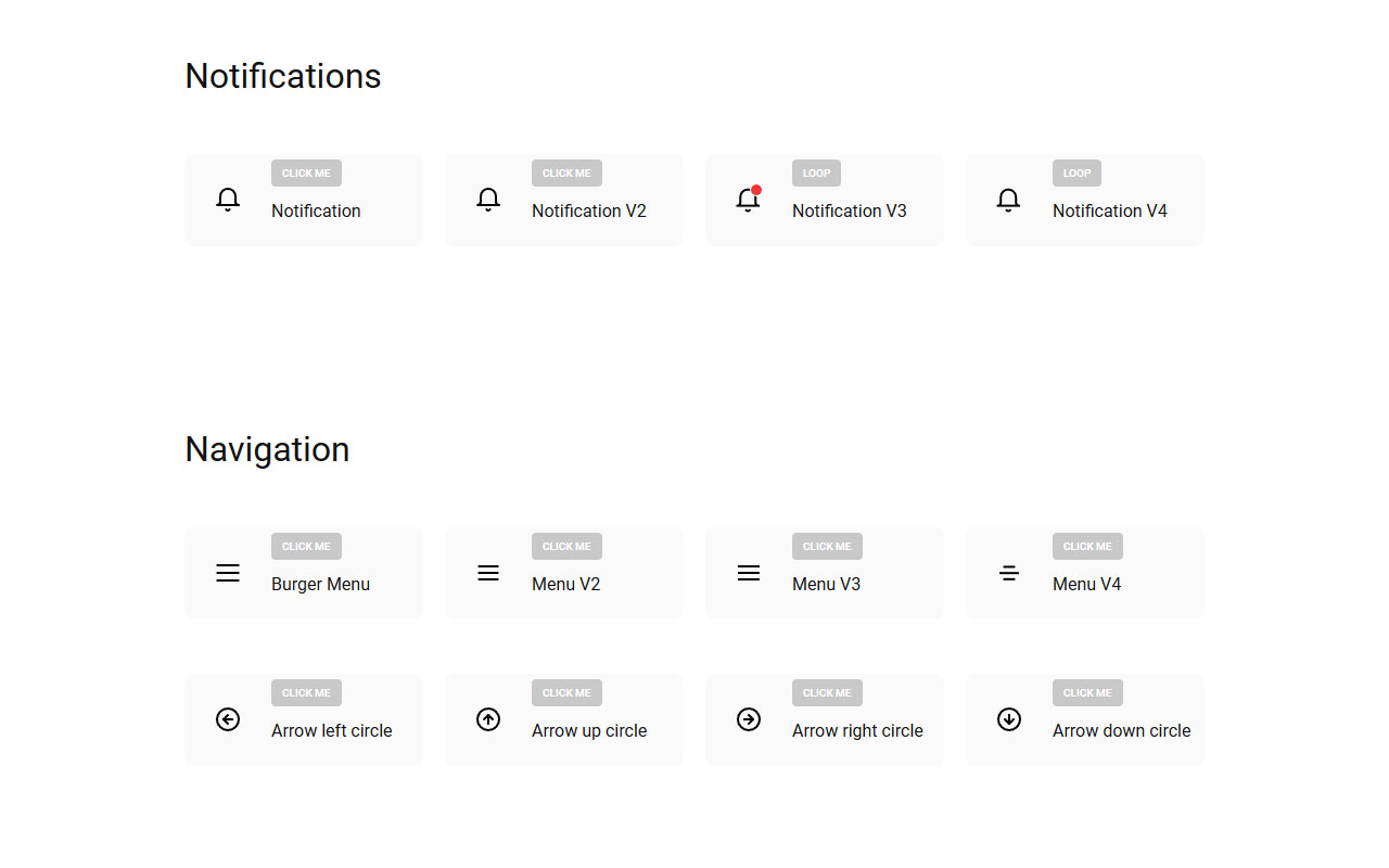 A curated collection of polished micro-animations designed for enhancing digital interfaces.