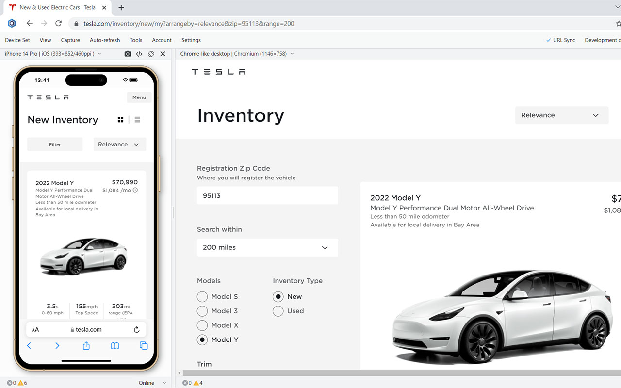 A web development browser designed to streamline responsive design and cross-device testing with built-in developer tools.