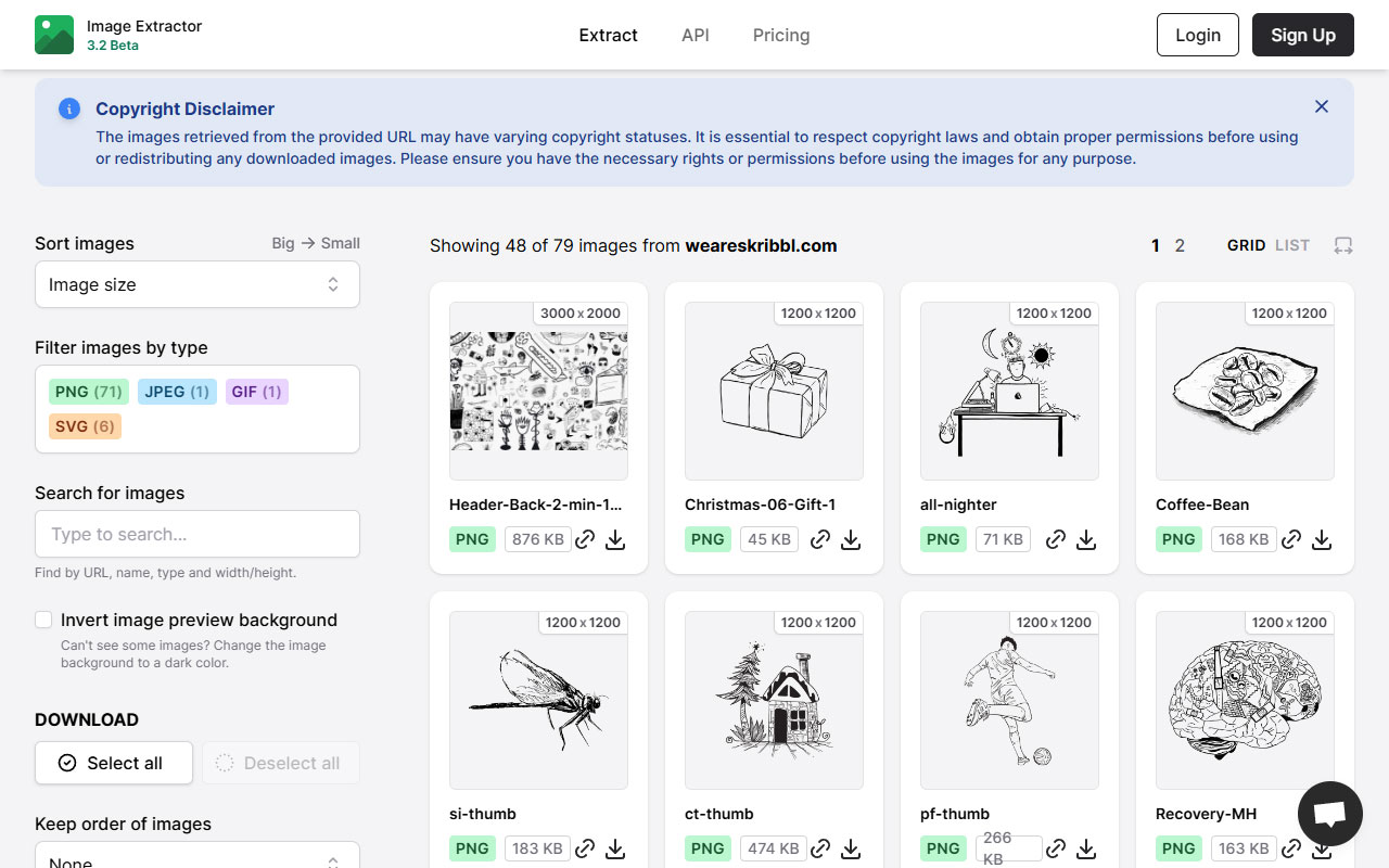 Easily download images from websites with this straightforward tool, designed for quick and simple content extraction.