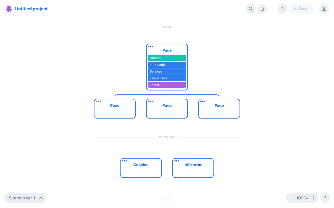 Visual sitemap and content planning tool built for fast, collaborative website mapping directly in the browser with export and sharing features.