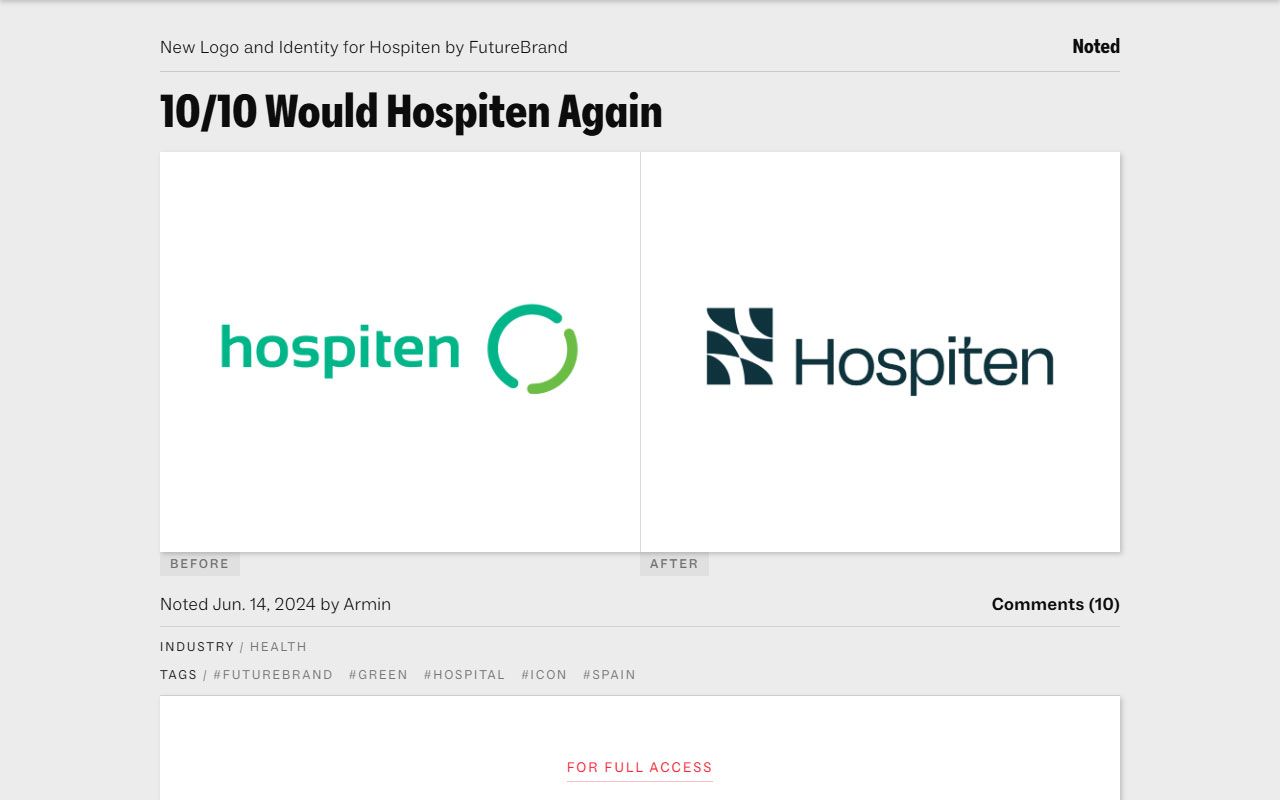 A blog dedicated to the critique and review of brand identity work.