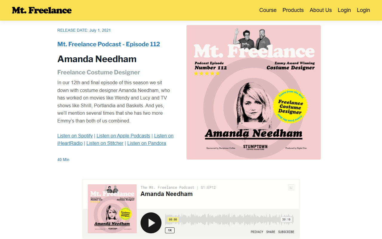 Educational platform with courses, coaching, and resources built to help creatives start freelancing or grow their independent business.