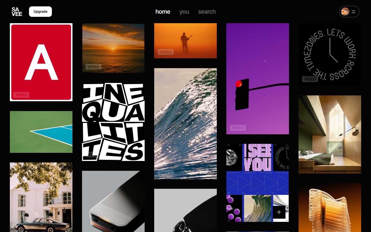 A curated platform for creatives to save and share visual inspiration, offering a more focused alternative to Pinterest.