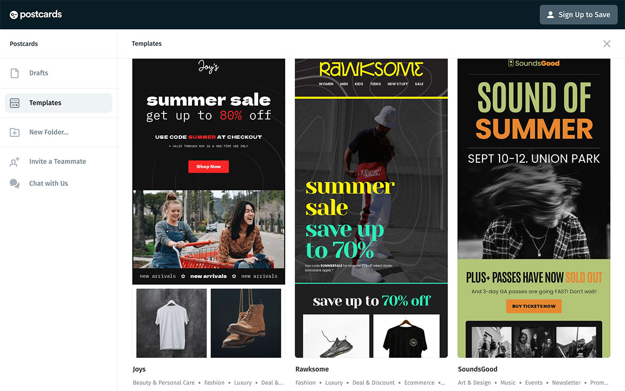 An email design tool offering pre-made blocks for easy template creation and integration with platforms like MailChimp, Brevo, and Constant Contact.