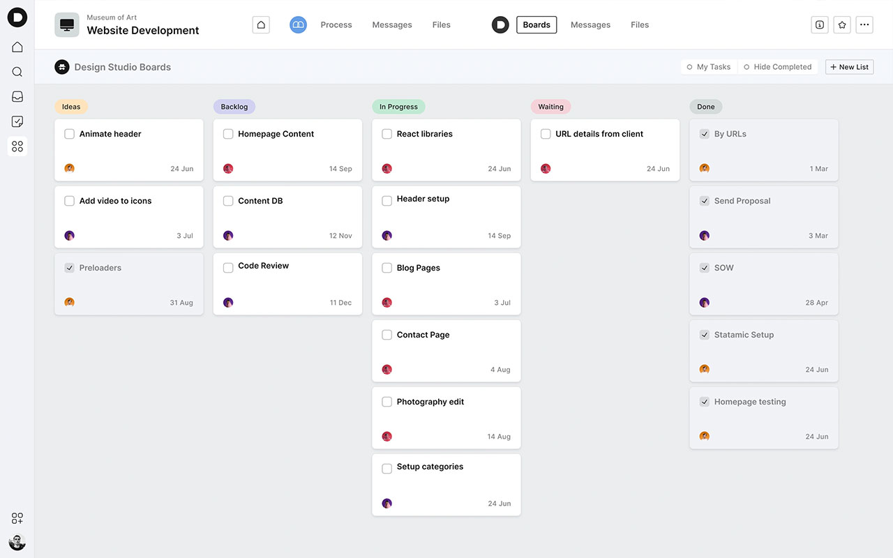 A process-driven project management platform designed for creative agencies to streamline workflows and enhance client collaboration.