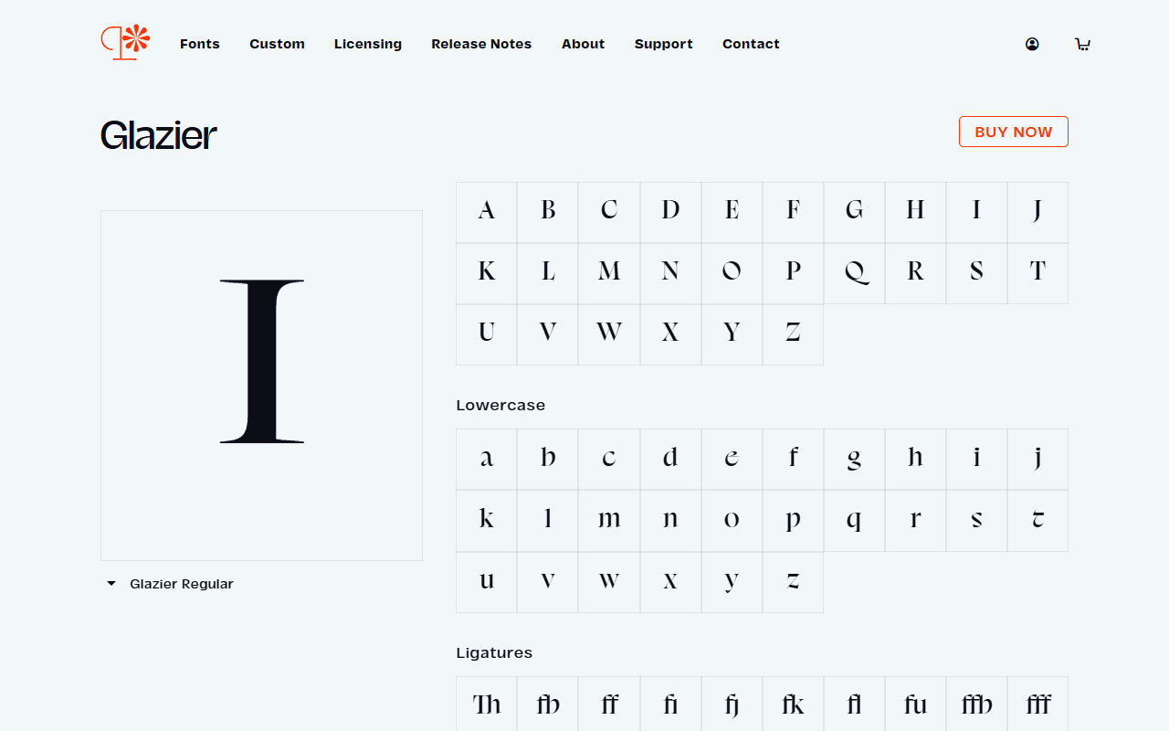 Independent type foundry offering a diverse collection of expressive typefaces, from refined scripts to bold display fonts.