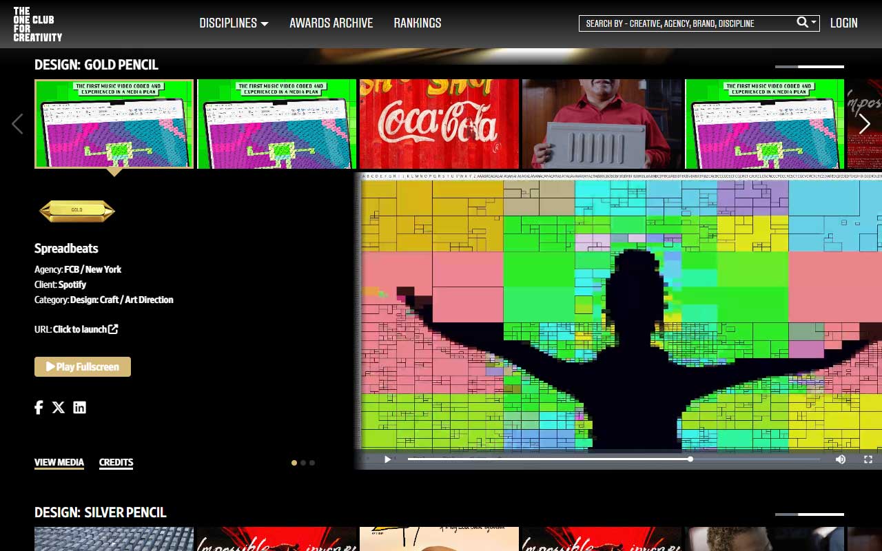 Home of The One Show and ADC Awards, with Young Ones, portfolio reviews, Creative Week events, juried archives and member perks for creatives.