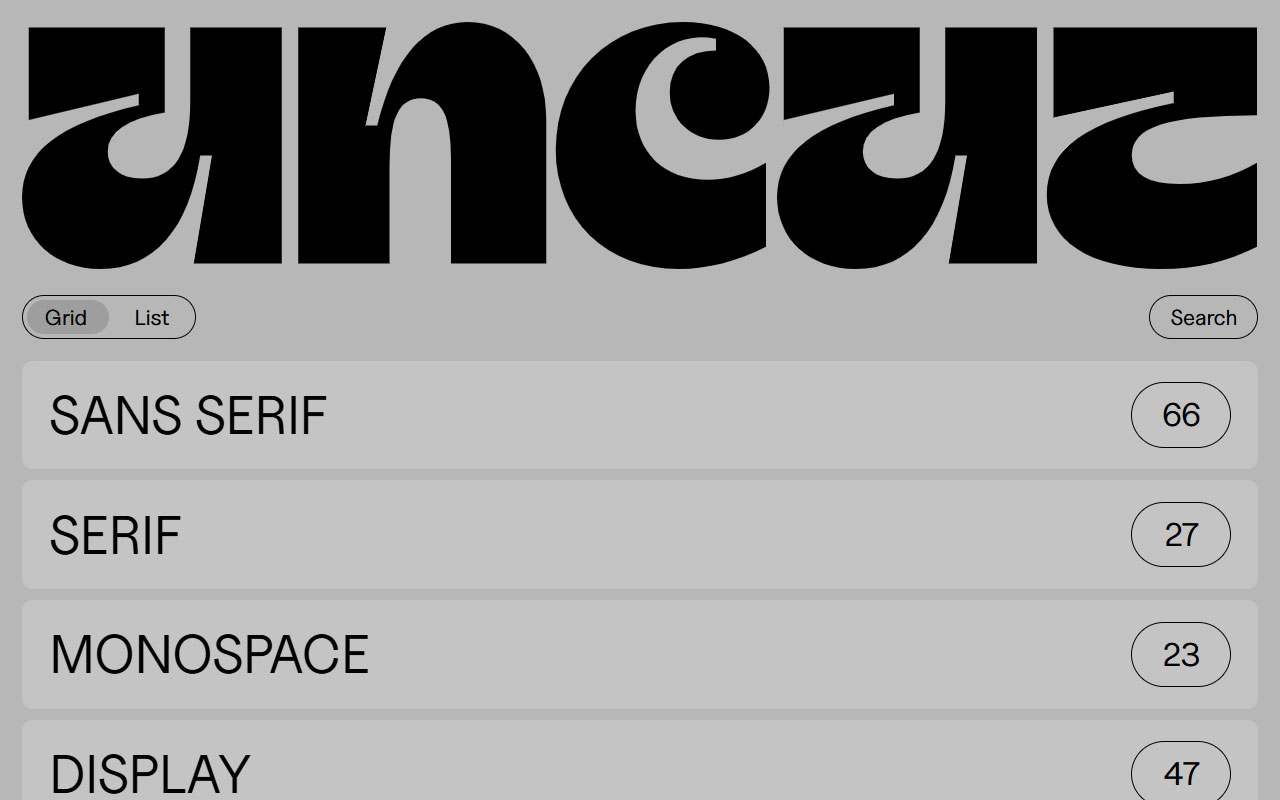 A curated archive of free, contemporary typefaces that doesn’t waste your time with filler or licensing confusion.