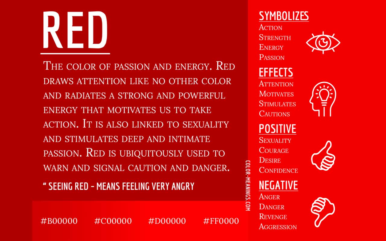 Online reference for color meanings, symbolism and psychology with color charts, and cultural notes.