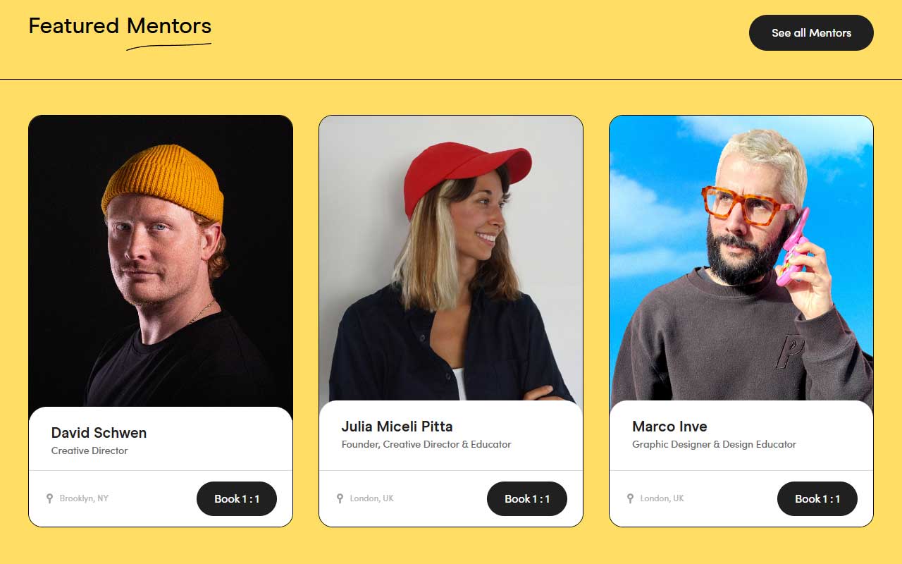Job board and mentorship hub that matches creatives with roles, mentors, briefs and an accelerator program so you can level up, get hired, or recruit talent.