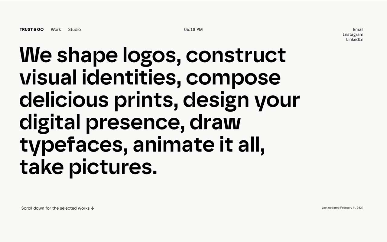 Independent type foundry with a strong retail library, pay-what-you-want pricing, custom type services, and production ready families for global use.