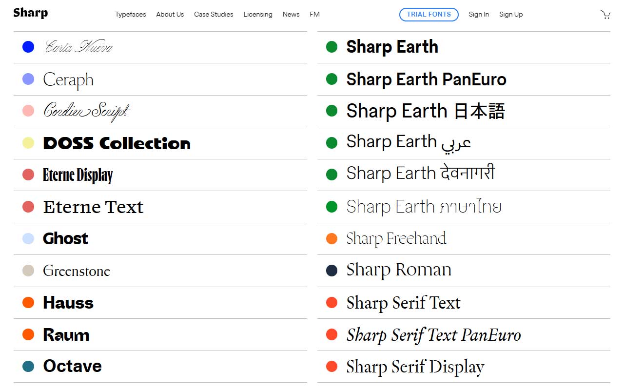 Independent type studio building expressive retail families and custom faces, with production-ready features, multilingual support, and clear licensing.