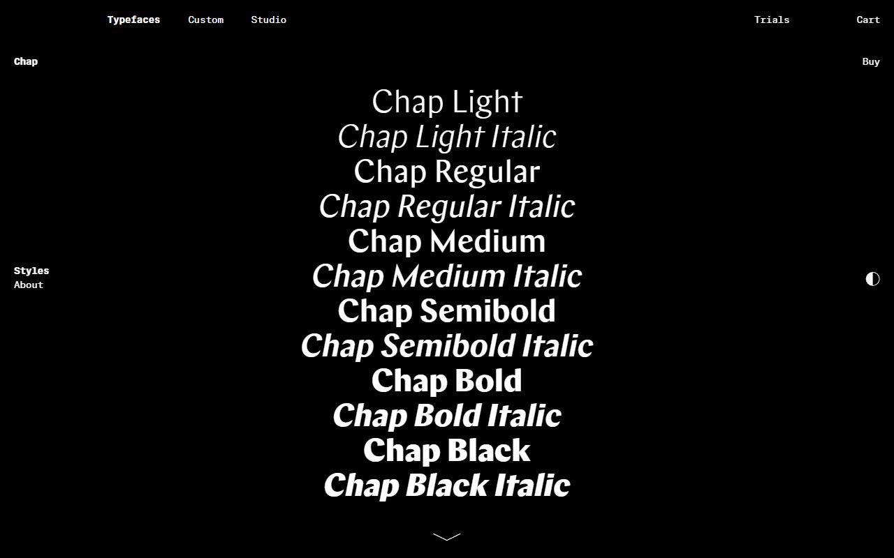 An independent Berlin and Helsinki type foundry with a focused library of high-quality retail fonts and custom typeface design services for brands and organizations.